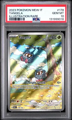 2023 POKEMON ITALIAN MEW IT-151 ILLUSTRATION RARE #178 TANGELA PSA 10 - Image 1
