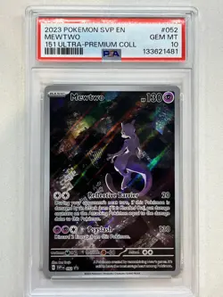 PSA 10 Mewtwo 052 151 Ultra-Premium Coll - Promo Pokemon TCG Card - Image 1