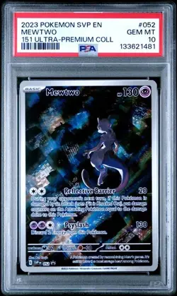 PSA 10 Mewtwo 052 151 Ultra-Premium Coll - Promo Pokemon TCG Card - Image 5