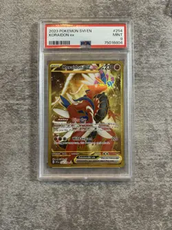 PSA 9 Koraidon ex 254/198 Hyper Rare Scarlet & Violet 2023 Pokemon Card - Image 1