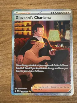 Giovanni's Charisma - 204/165 - Special Illustration Rare NM, English Pokemon - Image 1