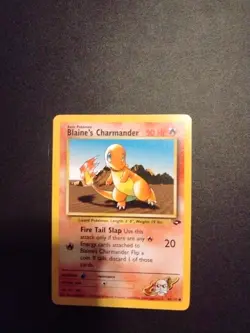 Blaine's Charmander 60/132 Gym Challenge Set Vintage Pokemon TCG Card WOTC LP - Image 1