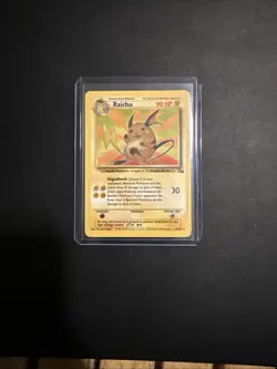 Pokemon TCG Raichu Fossil 29 Regular Unlimited Rare NM - Image 1