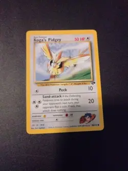 Koga's Pidgey - 80/132 - Gym Challenge Set - Unlimited - Common Pokemon NM - Image 1