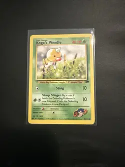 Koga's Weedle Gym Challenge Unlimited 82/132 Pokemon TCG Vintage WOTC NM - Image 1