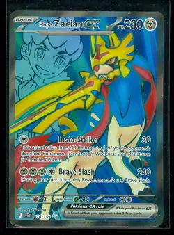 Pokemon HOP'S ZACIAN EX 176/159 Journey Together ULTRA RARE FULL ART - MINT - Image 1
