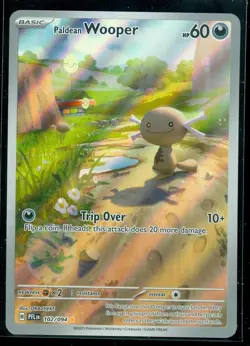 Pokemon PALDEAN WOOPER 102/094 - Phantasmal Flames - ILLUSTRATION RARE - MINT - Image 1