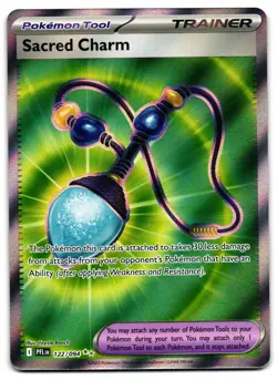 Sacred Charm 122/094 - Phantasmal Flames Ultra Rare Pokemon TCG - NM Card - Image 1