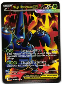 Mega Heracross ex 108/094 - Phantasmal Flames Ultra Rare Pokemon TCG - NM Card - Image 1