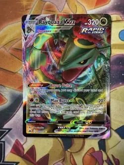 Rayquaza VMAX Ultra Rare 102/159 Sword & Shield Crown Zenith Pokemon TCG Card NM - Image 1