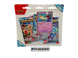 Pokemon TCG: Scarlet & Violet Stellar Crown 3-Pack Blister Pack Sealed - Image 1