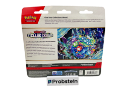 Pokemon TCG: Scarlet & Violet Stellar Crown 3-Pack Blister Pack Sealed - Image 2