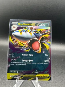 Pokemon TCG Mega Sharpedo ex 061/094 Me02: Phantasmal Flames Holo - Image 1