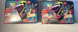 2025 POKEMON TCG 2 COLLECTOR TREASURE CHEST LUNCH BOX TIN (2) NEW/SEALED - Image 1