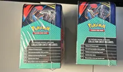2025 POKEMON TCG 2 COLLECTOR TREASURE CHEST LUNCH BOX TIN (2) NEW/SEALED - Image 2