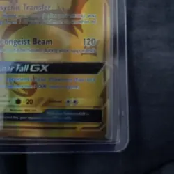 Pokemon TCG Lunala GX 172/156 Full Art Gold Hyper Rare Sun & Moon NM Card 2017 - Image 5