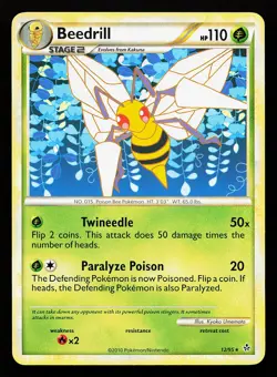 Beedrill 12/95 Rare Unleashed Pokemon Card - Image 1