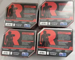 4x Pokemon Destined Rivals Team Rocket Tins Lot Brand New Sealed - Image 2