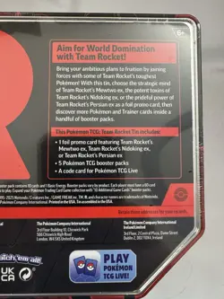 4x Pokemon Destined Rivals Team Rocket Tins Lot Brand New Sealed - Image 4