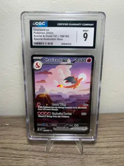 CGC 9 MINT Charizard ex 199/165 SPECIAL ILLUSTRATION RARE Pokemon Card 026 - Image 1