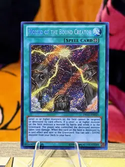 Yu-Gi-Oh! Mound Of The Bound Creator Secret Rare 1st Edition DRLG-EN025 MINT - Image 1
