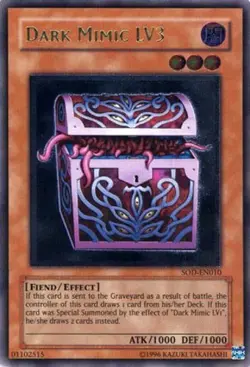 Dark Mimic LV3 - SOD-EN010 - Ultimate Rare - Unlimited Edition - Damaged - Image 1