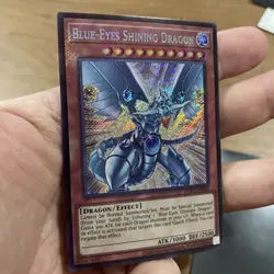 Blue-Eyes Shining Dragon LCKC-EN008 Unlimited Secret Rare NM! +Bonus FREESHIP! - Image 2