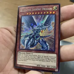 Blue-Eyes Shining Dragon LCKC-EN008 Unlimited Secret Rare NM! +Bonus FREESHIP! - Image 3