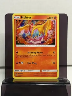 Moltres 38/214 Sun & Moon Lost Thunder Cracked Ice Pokemon TCG Card - Image 1