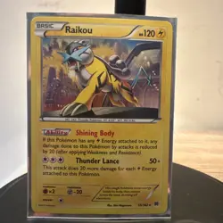 Raikou 55/162 XY Breakthrough Cosmos Holofoil Rare Holo Pokemon Card LP - Image 1