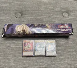 YUGIOH TCG KONAMI OFFICIAL ALBAZ-ECCLESIA-TRI-BRIGADE GAME MAT PLAYMATE & CARDS - Image 1