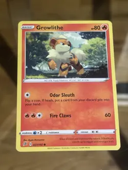 Growlithe - 027/192 - Common - Lightly Played Pokemon Card - Image 1
