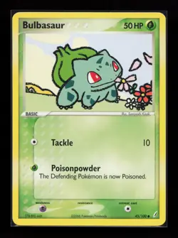 Bulbasaur 45/100 Common Non Holo Crystal Guardians Pokemon Card - Image 1