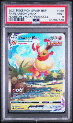Flareon VMAX SWSH180 SWSH: Sword & Shield Promo Cards Holo PSA 9 - Image 1