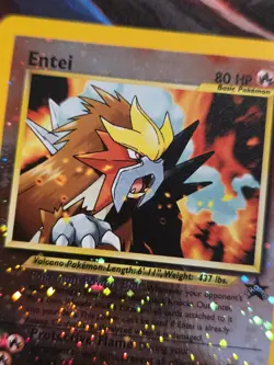 Entei #34 WOTC Black Star Promo Pokemon Card - Image 2