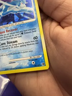 Suicune - 19/132 - Pokemon Secret Wonders Holo Card Cracked Ice Holo M/P - Image 5