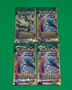 Pokemon TCG XY Roaring Skies 3 Card Booster Packs Lot Of 4 M Rayquaza Art New - Image 2