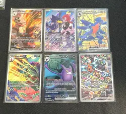 Destined Rivals Pokemon Card lot Of 6 IR Blaziken Team Rockets Murkrow NM - Image 1