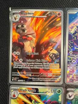 Destined Rivals Pokemon Card lot Of 6 IR Blaziken Team Rockets Murkrow NM - Image 2
