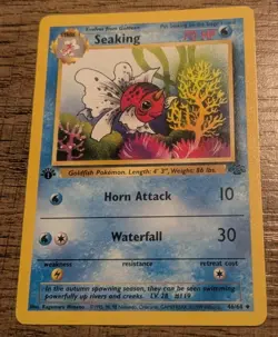Seaking 46/64 Jungle Regular 1st Edition WOTC Pokemon Card - Image 1