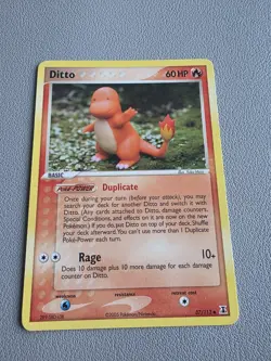 Pokemon TCG Ditto Charmander Delta Species Card 37/113 Non-Holo NM - Image 1