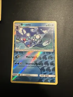 Brionne 40/149 Reverse Holo Pokemon Card 2017 Sun & Moon Base Set NM - Image 1