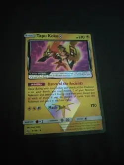 Pokemon Card TCG - Tapu Koko 51/181 (Prism Star Rare) - Team Up - NM - Image 1