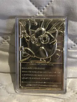 1999 Burger King BK Pokemon 23K Gold Plated Trading Card JigglyPuff SHIPS FREE - Image 2