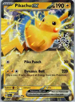 Pikachu ex (Holiday Calendar) Double Rare Miscellaneous Cards & Products 063/193 - Image 1