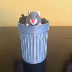 Rat trash can MTG Deck Box | Pokemon | YuGiOh | Commander | Deck Box for 100 Car - Image 3