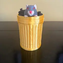 Rat trash can MTG Deck Box | Pokemon | YuGiOh | Commander | Deck Box for 100 Car - Image 4