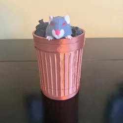 Rat trash can MTG Deck Box | Pokemon | YuGiOh | Commander | Deck Box for 100 Car - Image 5
