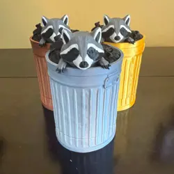 Racoon trash can MTG Deck Box | Pokemon | YuGiOh | Commander | Deck Box for 100 - Image 1