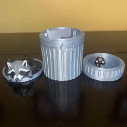 Racoon trash can MTG Deck Box | Pokemon | YuGiOh | Commander | Deck Box for 100 - Image 2